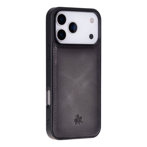 Funda de cuero Lucca Snap On para iPhone 15 Pro
