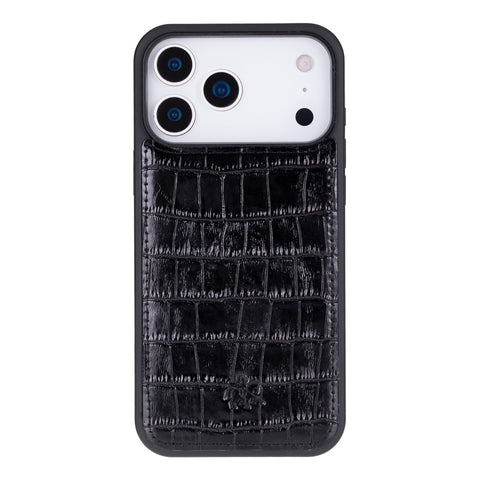 Funda de cuero Lucca Snap On para iPhone 15 Pro