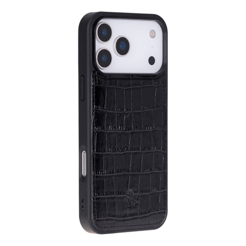 Funda de cuero Lucca Snap On para iPhone 15 Pro