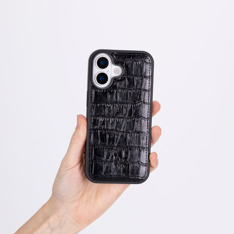 Lucca Snap On Leather Case for iPhone 17