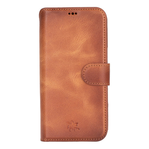 Funda tipo billetera de cuero con bloqueo RFID Florence para iPhone 15 Plus
