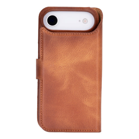 Funda tipo billetera de cuero con bloqueo RFID Florence para iPhone 15 Plus