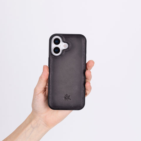 Lucca Snap On Leather Case for iPhone 17