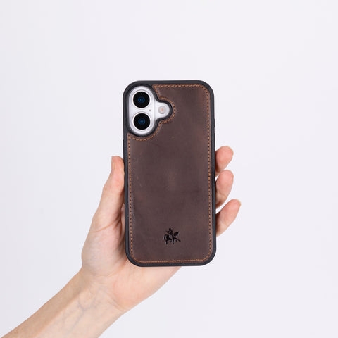 Lucca Snap On Leather Case for iPhone 17