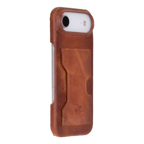 Funda tipo billetera de cuero con bloqueo RFID Florence para iPhone 15 Plus