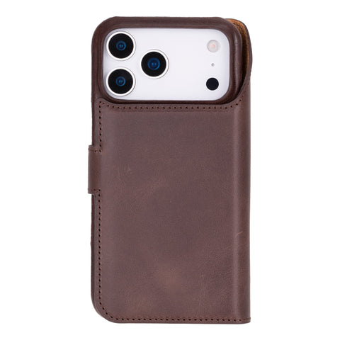Funda tipo billetera de cuero con bloqueo RFID Florence para iPhone 15 Pro Max