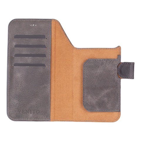 Funda tipo billetera de cuero con bloqueo RFID Florence para iPhone 15 Pro Max