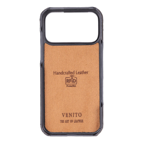 Funda tipo billetera de cuero con bloqueo RFID Florence para iPhone 15 Pro Max