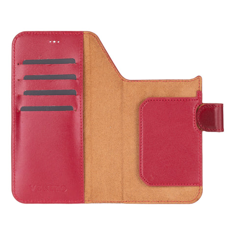 Funda tipo billetera de cuero con bloqueo RFID Florence para iPhone 15 Pro Max