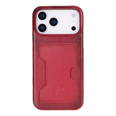 Funda tipo billetera de cuero con bloqueo RFID Florence para iPhone 15 Pro Max