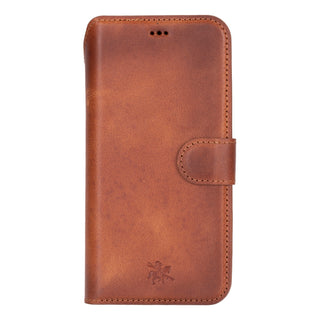 Funda tipo billetera de cuero con bloqueo RFID Florence para iPhone 15 Pro Max
