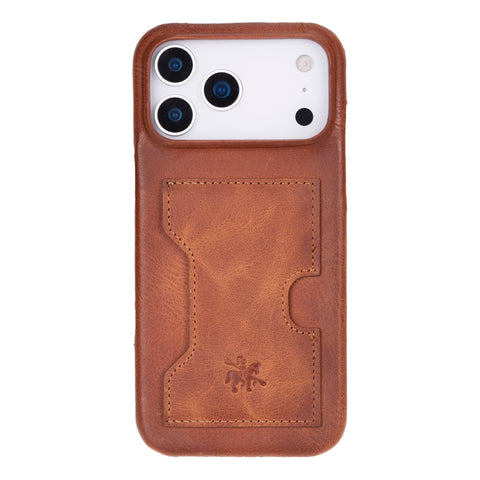Funda tipo billetera de cuero con bloqueo RFID Florence para iPhone 15 Pro Max
