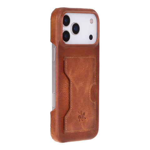 Funda tipo billetera de cuero con bloqueo RFID Florence para iPhone 15 Pro Max