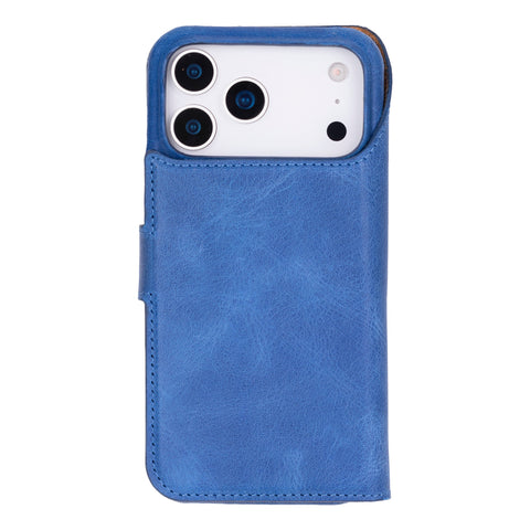 Funda tipo billetera de cuero con bloqueo RFID Florence para iPhone 15 Pro Max