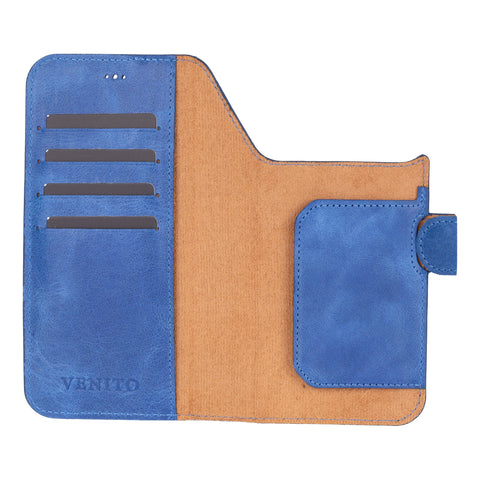 Funda tipo billetera de cuero con bloqueo RFID Florence para iPhone 15 Pro Max