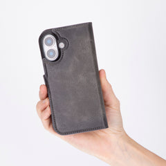 Funda tipo billetera de cuero con bloqueo RFID Florence para iPhone 15