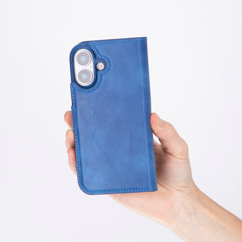 Funda tipo billetera de cuero con bloqueo RFID Florence para iPhone 15
