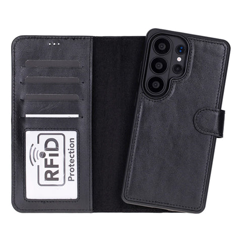 Magic Samsung Galaxy S26 Ultra Detachable Leather Wallet Case