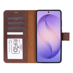 Magic Samsung Galaxy S26 Ultra Detachable Leather Wallet Case
