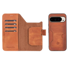 Funda tipo billetera de cuero con bloqueo RFID Florence-flex para Google Pixel 8