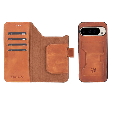 Funda tipo billetera de cuero con bloqueo RFID Florence-flex para Google Pixel 8
