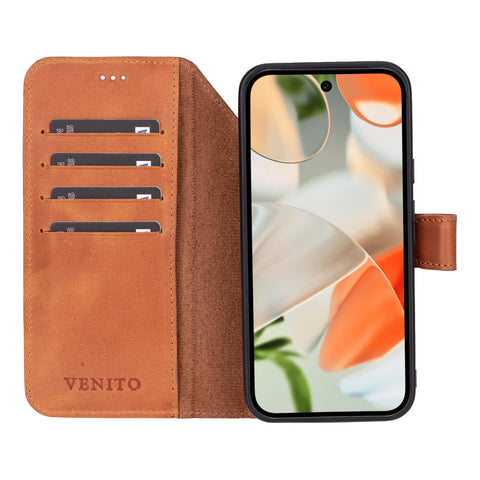 Funda tipo billetera de cuero con bloqueo RFID Florence-flex para Google Pixel 8