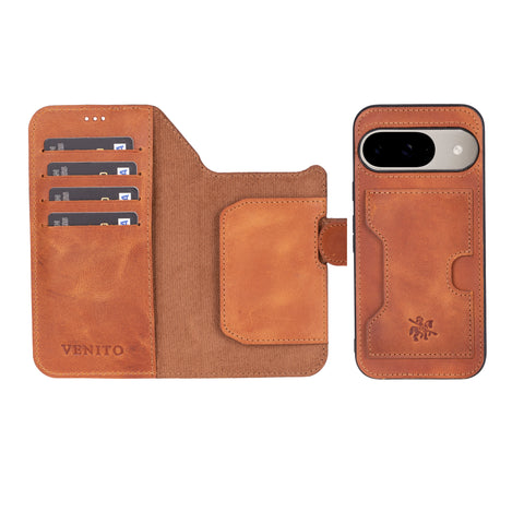 Funda tipo billetera de cuero con bloqueo RFID Florence-flex para Google Pixel 8