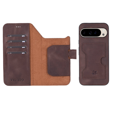 Funda tipo billetera de cuero con bloqueo RFID Florence-flex para Google Pixel 8
