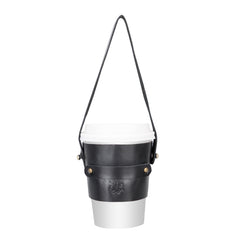 Salerno Leather Coffee Cup Carrying Case