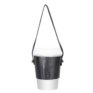 Salerno Leather Coffee Cup Carrying Case