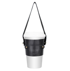 Salerno Leather Coffee Cup Carrying Case
