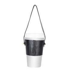 Salerno Leather Coffee Cup Carrying Case