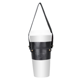 Salerno Leather Coffee Cup Carrying Case