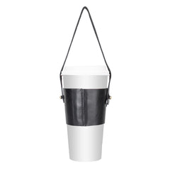 Salerno Leather Coffee Cup Carrying Case