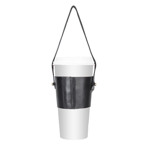 Estuche de transporte para tazas de café de cuero Salerno 