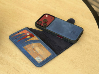Ravenna RFID Blocking Detachable Leather Wallet Case for iPhone 18 Pro Max
