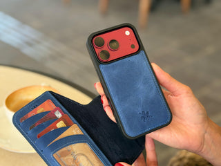 Ravenna RFID Blocking Detachable Leather Wallet Case for iPhone 18 Pro Max