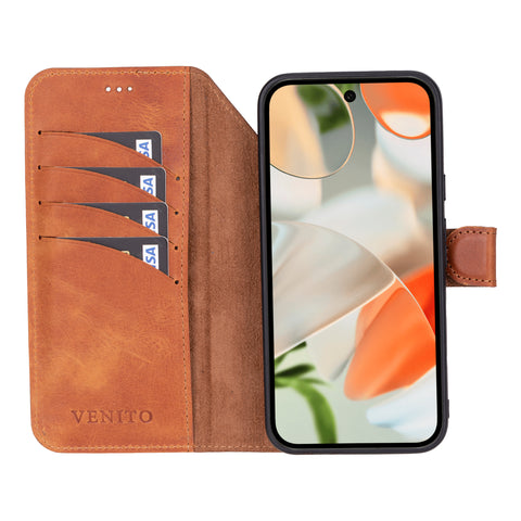 Ravenna RFID Blocking Detachable Leather Wallet Case for Google Pixel 9 Pro XL