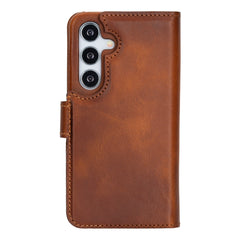 Funda tipo billetera de cuero con bloqueo RFID Florence para Samsung Galaxy S24