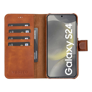 Florence RFID Blocking Leather Wallet Case for Samsung Galaxy S24