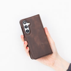 Funda tipo billetera de cuero con bloqueo RFID Florence para Samsung Galaxy S24