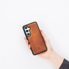 Funda de cuero Lucca Snap On para Samsung Galaxy S24