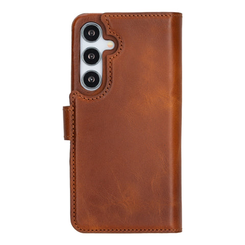 Funda tipo billetera de cuero con bloqueo RFID Florence para Samsung Galaxy S24 Plus