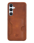 Funda tipo billetera de cuero con bloqueo RFID Florence para Samsung Galaxy S24 Plus