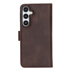 Funda tipo billetera de cuero con bloqueo RFID Florence para Samsung Galaxy S24 Plus