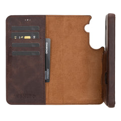 Funda tipo billetera de cuero con bloqueo RFID Florence para Samsung Galaxy S24 Plus