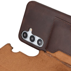 Funda tipo billetera de cuero con bloqueo RFID Florence para Samsung Galaxy S24 Plus