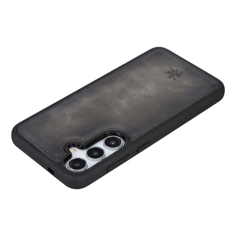 Funda de cuero Lucca Snap On para Samsung Galaxy S24 Plus