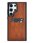 Funda tipo billetera de cuero Capri Snap On para Samsung Galaxy S24 Ultra