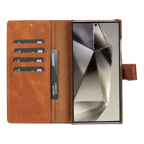 Florence RFID Blocking Leather Wallet Case for Samsung Galaxy S24 Ultra